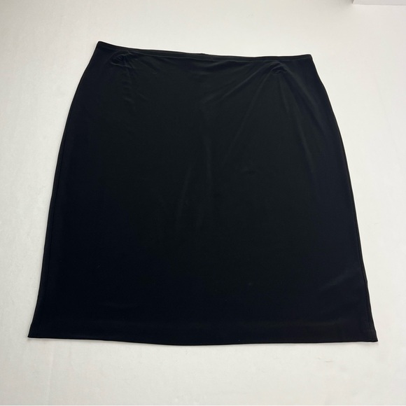 Norma Kamali Womens Size XL Black Skirt Style# NK49501 Office Stretch *TINY FLAW - Picture 1 of 12